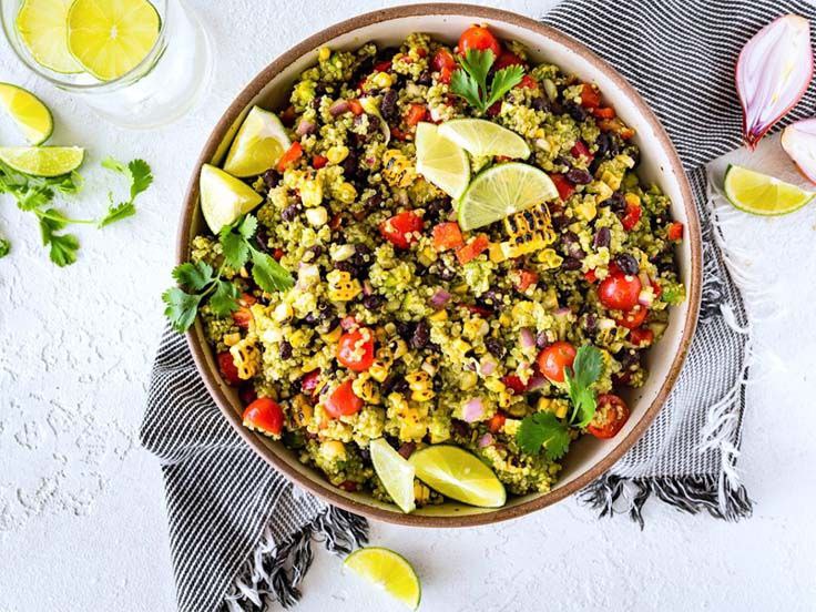 طرز تهیه سالاد کینوا مکزیکی _ ایران رژیم طرز تهیه سالاد کینوا مکزیکی