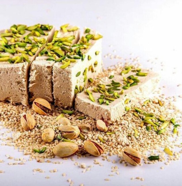 حلوا بادام‌زمینی با شیر کم‌چرب