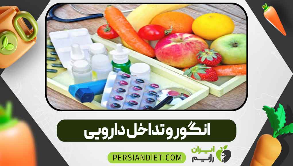 انگور و تداخل دارویی