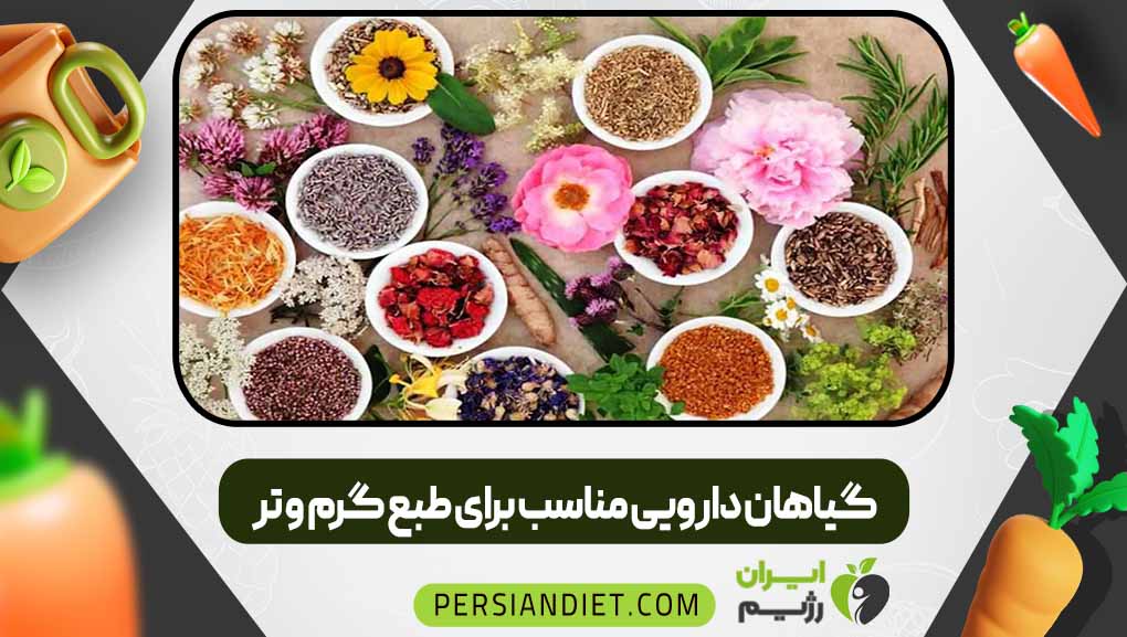 گیاهان دارویی مناسب برای طبع گرم و تر
